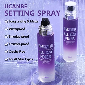 UCANBE Long Lasting Makeup Setting Spray Kit for Flawless Finish