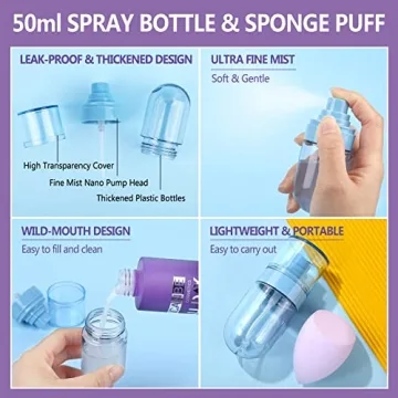 UCANBE Long Lasting Makeup Setting Spray Kit for Flawless Finish