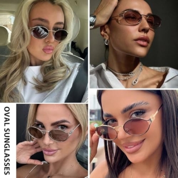 Shop DreamCalf Retro Oval Sunglasses for All Occasions