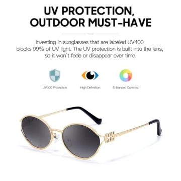 Shop DreamCalf Retro Oval Sunglasses for All Occasions