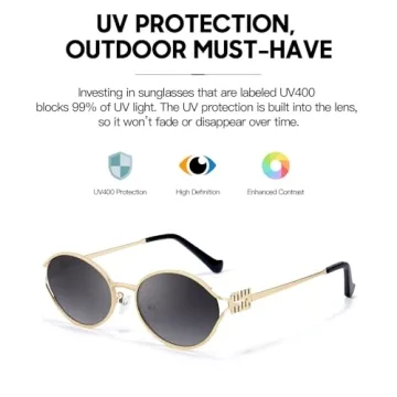 Shop DreamCalf Retro Oval Sunglasses for All Occasions