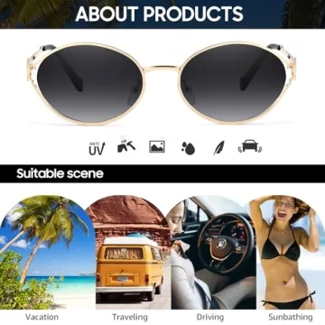 Shop DreamCalf Retro Oval Sunglasses for All Occasions