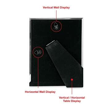 Isaac Jacobs 6x8 (Matted 4x6) Silver Metal Picture Frame, Classic Metal Photo Frame Made For Tabletop & Hanging Display, Home and Office Décor, Photo Gallery and Wall Art (6x8 (Matted 4x6), Silver)