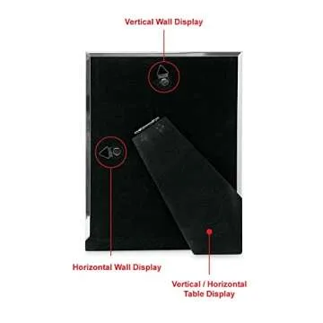 Isaac Jacobs 6x8 (Matted 4x6) Silver Metal Picture Frame, Classic Metal Photo Frame Made For Tabletop & Hanging Display, Home and Office Décor, Photo Gallery and Wall Art (6x8 (Matted 4x6), Silver)