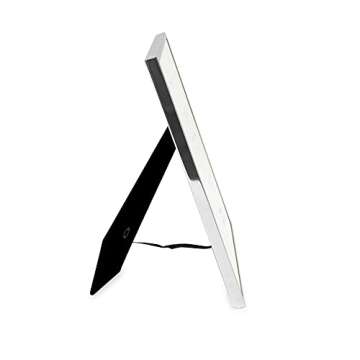 Isaac Jacobs 6x8 (Matted 4x6) Silver Metal Picture Frame, Classic Metal Photo Frame Made For Tabletop & Hanging Display, Home and Office Décor, Photo Gallery and Wall Art (6x8 (Matted 4x6), Silver)