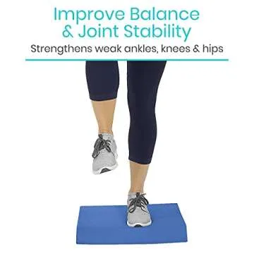 Vive Balance Pad - Foam Board Yoga Mat Block for Physical Therapy, Stability, Workout, Knee and Ankle Exercise - Equipment for Strength Training, Rehab - Large Floor Pad for Adults, Kids