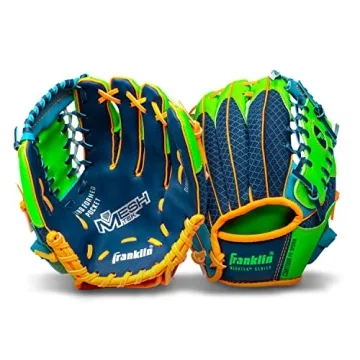 Franklin Sports Meshtek Tball Glove + Ball Set for Kids