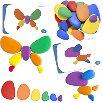 Rainbow Pebbles - Engaging Sorting & Stacking Toy for Kids