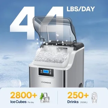 VIVOHOME Nugget Ice Maker for Chewy Soft Ice