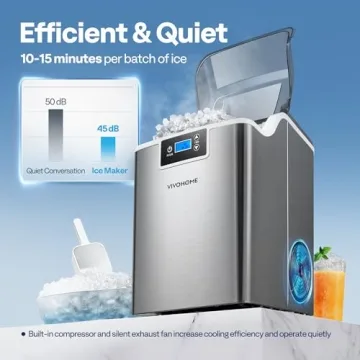VIVOHOME Nugget Ice Maker for Chewy Soft Ice