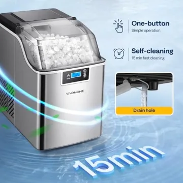 VIVOHOME Nugget Ice Maker for Chewy Soft Ice