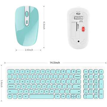 SOOOO Wireless Keyboard and Mouse Combo for Comfort and Style