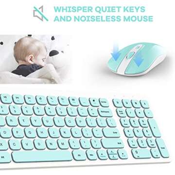 SOOOO Wireless Keyboard and Mouse Combo for Comfort and Style