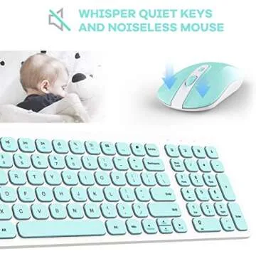 SOOOO Wireless Keyboard and Mouse Combo for Comfort and Style