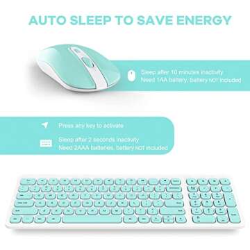 SOOOO Wireless Keyboard and Mouse Combo for Comfort and Style