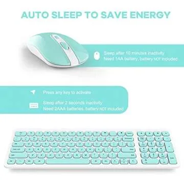 SOOOO Wireless Keyboard and Mouse Combo for Comfort and Style