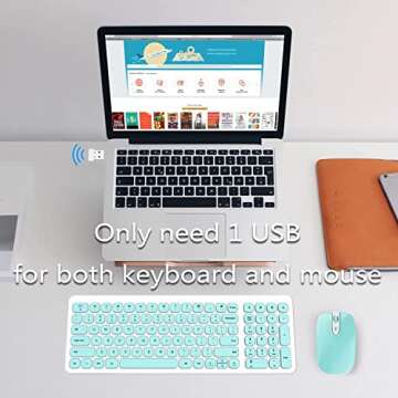 SOOOO Wireless Keyboard and Mouse Combo for Comfort and Style