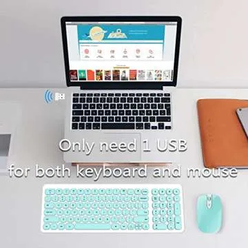 SOOOO Wireless Keyboard and Mouse Combo for Comfort and Style