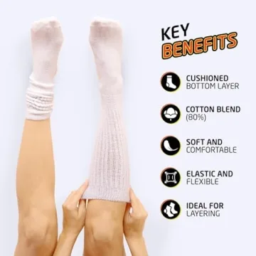 HOT FEET Cozy Slouch Socks - Warm & Stylish 2-Pack