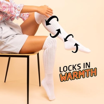 HOT FEET Cozy Slouch Socks - Warm & Stylish 2-Pack