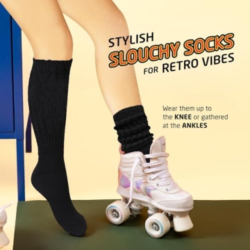 HOT FEET Cozy Slouch Socks - Warm & Stylish 2-Pack