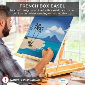 Best Choice Products French Easel Beginners Art Kit