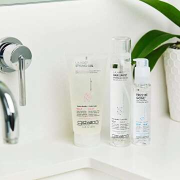 GIOVANNI L.A. Hold Styling Gel - Strong Hold, Hair Gel for Women and Men, Vegan, No Parabens or Phthalates, Infused with Natural Botanical Ingredients, Lightweight Hair Styling Gel - 6.8 oz (1 Pack)