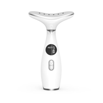 Anti Wrinkles Facial Massager for Face and Neck，Red-Light-Therapy with 3 Color Modes Facial Massag...