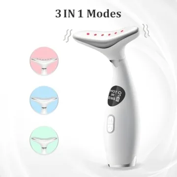 Anti-Wrinkle Facial Massager with 3 LED Modes
