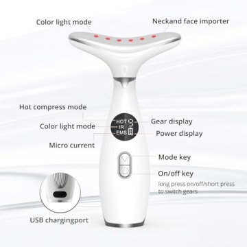 Anti-Wrinkle Facial Massager with 3 LED Modes