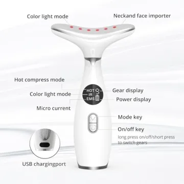 Anti-Wrinkle Facial Massager with 3 LED Modes