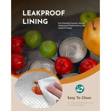 WONDAY Stylish Insulated Puffer Lunch Bag for Women