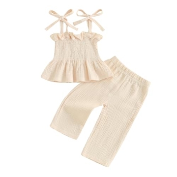 Cute VISGOGO Toddler Girls Summer Outfit - Soft & Stylish