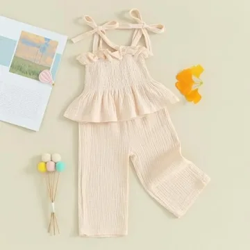 VISGOGO Summer Outfit for Toddler Girls - Stylish & Soft