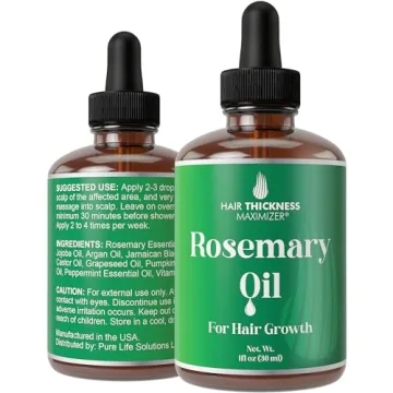 Rosemary Oil for Hair Growth, Men & Women – Vegan Blend for Thickness & Regrowth