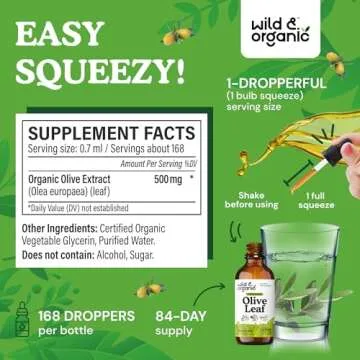 Wild & Organic Olive Leaf Extract for Immune Support