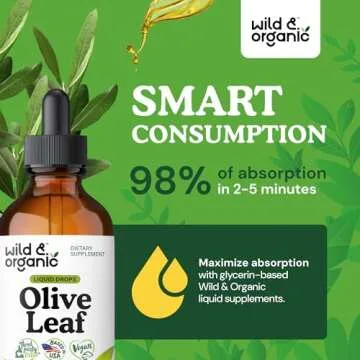Wild & Organic Olive Leaf Extract for Immune Support