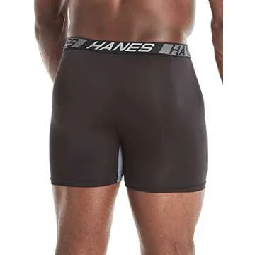 Comfortable Hanes Men's Total Support Pouch Boxer Briefs