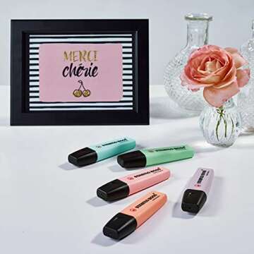 Vibrant STABILO Highlighter BOSS ORIGINAL Pastel Pack of 6