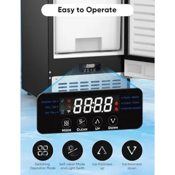 Coolski Under Counter Ice Maker, 130Lbs Daily Output, 15 Inch Wide
