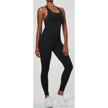 Ewedoos Women’s Tummy Control Workout Jumpsuit
