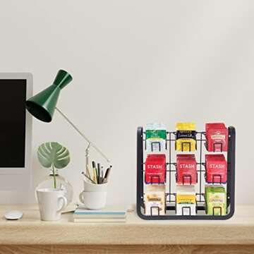 NHZ Tea Bag Holder for 180+ Tea Bags Organizer