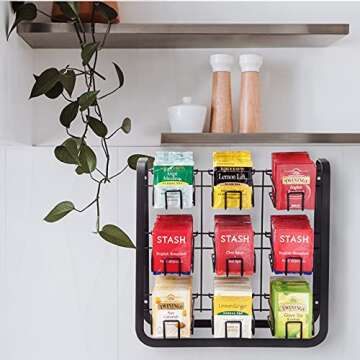 NHZ Tea Bag Holder for 180+ Tea Bags Organizer