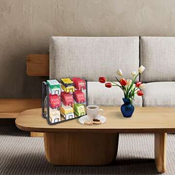 NHZ Tea Bag Holder for 180+ Tea Bags Organizer