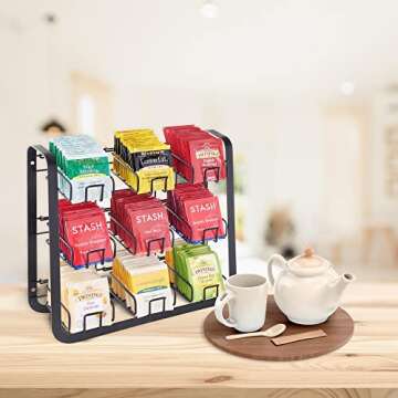 NHZ Tea Bag Holder for 180+ Tea Bags Organizer