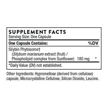 THORNE Siliphos - Herbal Complex for Liver & Detox Support - 90 Capsules