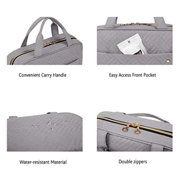 BAGSMART Water-resistant Toiletry Bag Travel Organizer