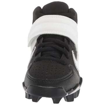 Nike Alpha Huarache VRS Md Kystn Bg Little Kids Baseball Softball Cleat Ao7582-003 Size 13 Black/White