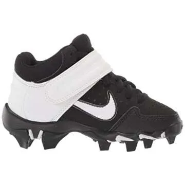 Nike Alpha Huarache VRS Md Kystn Bg Little Kids Baseball Softball Cleat Ao7582-003 Size 13 Black/White