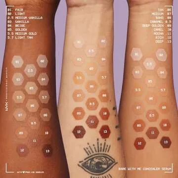 NYX PROFESSIONAL MAKEUP Bare With Me Concealer Serum, Concealer Makeup For Up To 24Hr Hydration - Light